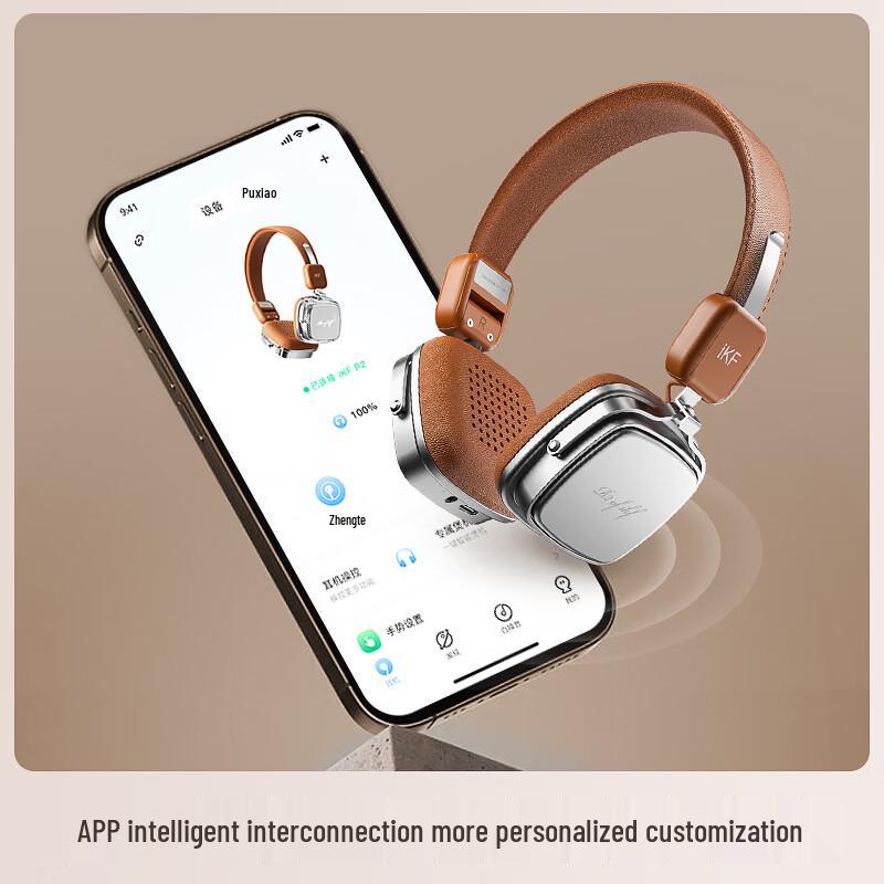 iKF Retro Wireless Over-Ear Headphones