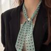 Korean polka dot silk scarf neck high-end long headband women's necklace adjustable scarf accessories new