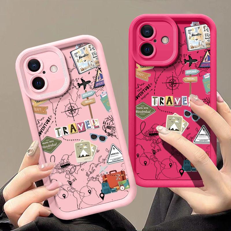 For iPhone 16 Pro Max 15 Pro 14 Plus 13 12 11 XS XR 8 7 Case Shell Signboard Print TPU Soft Shockproof Matte Phone Cover