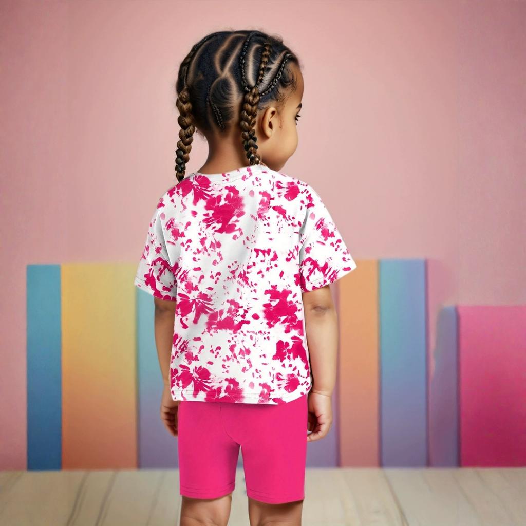 Kids Casual Stylish Two-Piece Set With Flare Leggings