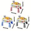 Multifunctional Educational Game Table for Youngsters,Interactive Steering Wheel, Musical Piano Keys,Traffic Light Flashing,Gear Start,Battery Powered