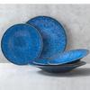 Nordic Blue Ceramic Dinner Plate Restaurant Pasta Steak Plates Home Fruit Salad Bowl Cake Dessert Kitchen Utensils