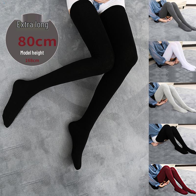 Extra Long 80cm Over-the-Knee Unisex Socks for 185cm Tall Individuals - Autumn/Winter Wear