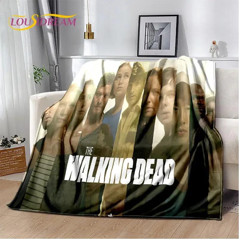 The Walking Dead Horror Soft Plush Blanket,Flannel Blanket Throw Blanket for Living Room Bedroom Bed Sofa Picnic Cover 013
