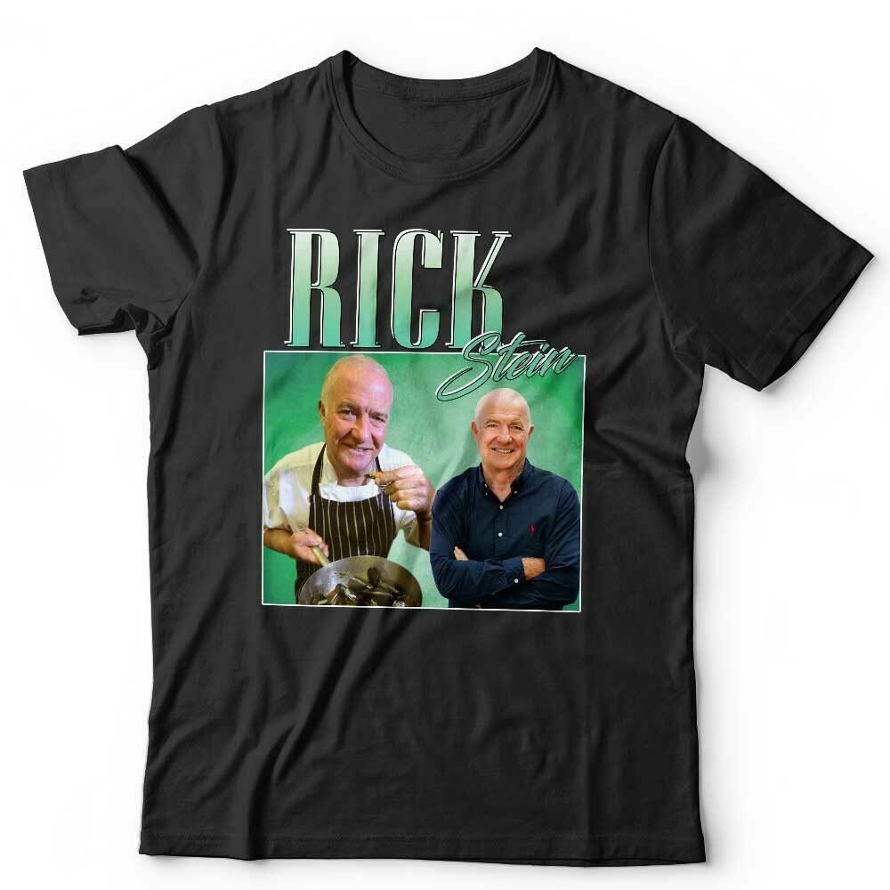 

Rick Stein Tshirt Appreciation Unisex Homage Throwback Stag Do Hen Cook Chef 2XL