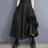 High Waist Spring Summer Casual Loose Long Woman Skirt