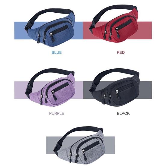 Outdoorové sporty Turistika Muži Ženy Plátěná kapsa na zip Taška v pase Fanny Pack Pouzdro