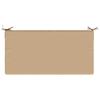 Seat Cushion SOEST 100percent  Polyester Sand 120 x 60 x 10 cm