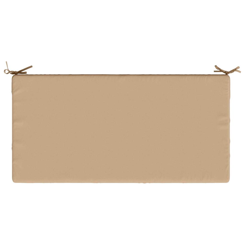 Seat Cushion SOEST 100percent  Polyester Sand 120 x 60 x 10 cm