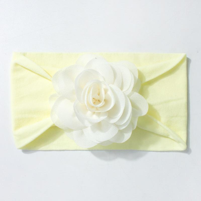 New Baby Cute Sticky Flower Headband, Comfortable and Soft Boys and Girls Hair Accessories, Fontanelle Baby Headband