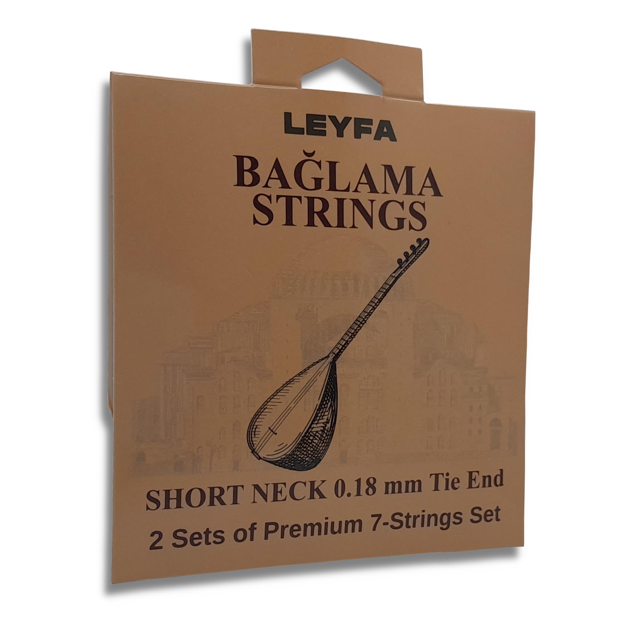 

LEYFA Струны для турецкой короткошейной багламы, струны премиум-класса (2 набора) с 3 подборками Tizen