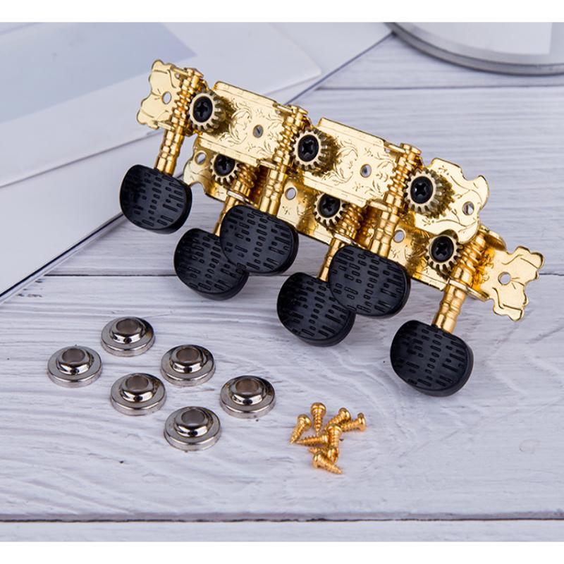 1 Pair 3L 3R Gold Plated Classical Guitar Tuning Pegs Machine Heads Tuning Keys Tuners Guitar Accessories