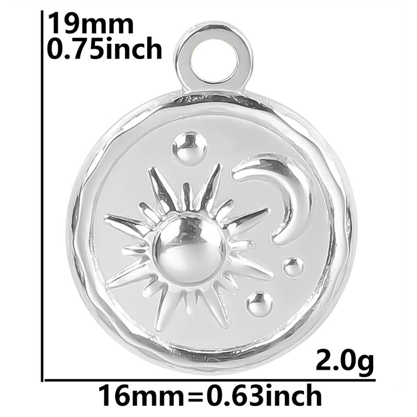 

6pcs/Lot Metal Sun Pendant Sunset Sunshine Stainless Steel Charms For Jewelry Making Supplies Fashion Charm DIY Earring Necklace