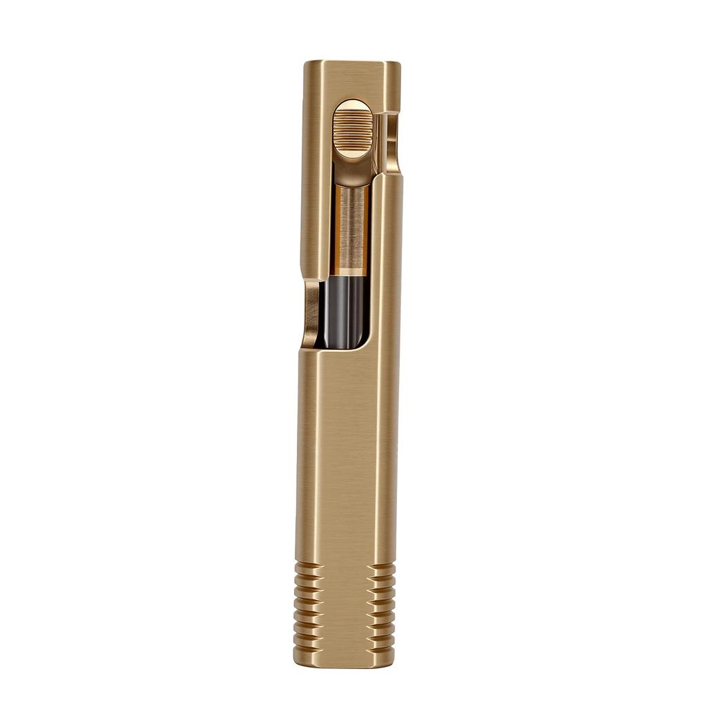 Mini Brass Pen Portable CNC Machined Electroplated Finish Smoothly Mini Brass Action Pen