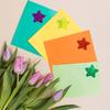 500Pcs Glittering Star Sticker Colorful Heart Sticker Adhesive Seal Sticker Label for Scrapbooking Journal Packaging