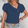Blusas Casuales Slim de Color Sólido Para Mujer Moda Verano Vintage Camisas y Blusas Elegantes Juveniles Femeninas