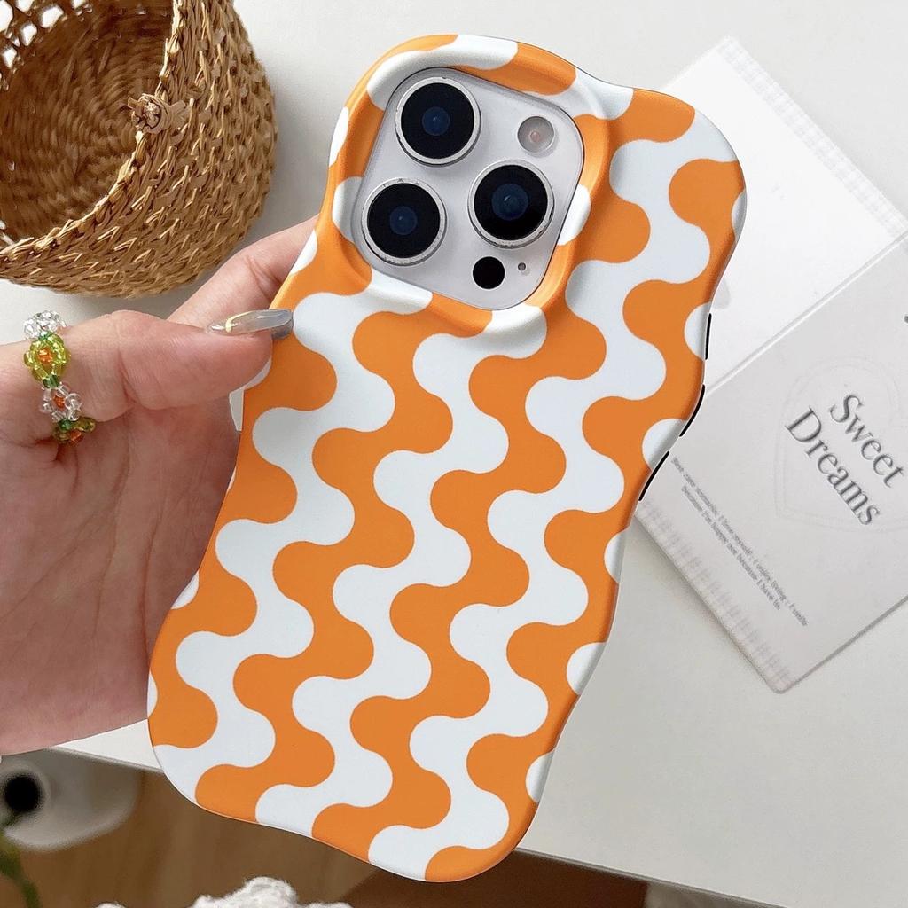 Popular Multi-color Big Wave Mobile Phone Case iPhone16/15/14promax Double-layer Two-in-one Protective Case