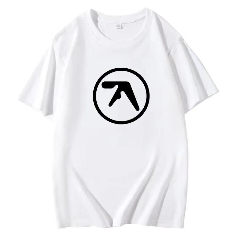 Mens Black TShirt Men T Shirt Print Cotton Short Sleeve Tshirt Male Funny Present Fashion Aphex Twin Short Sleeves