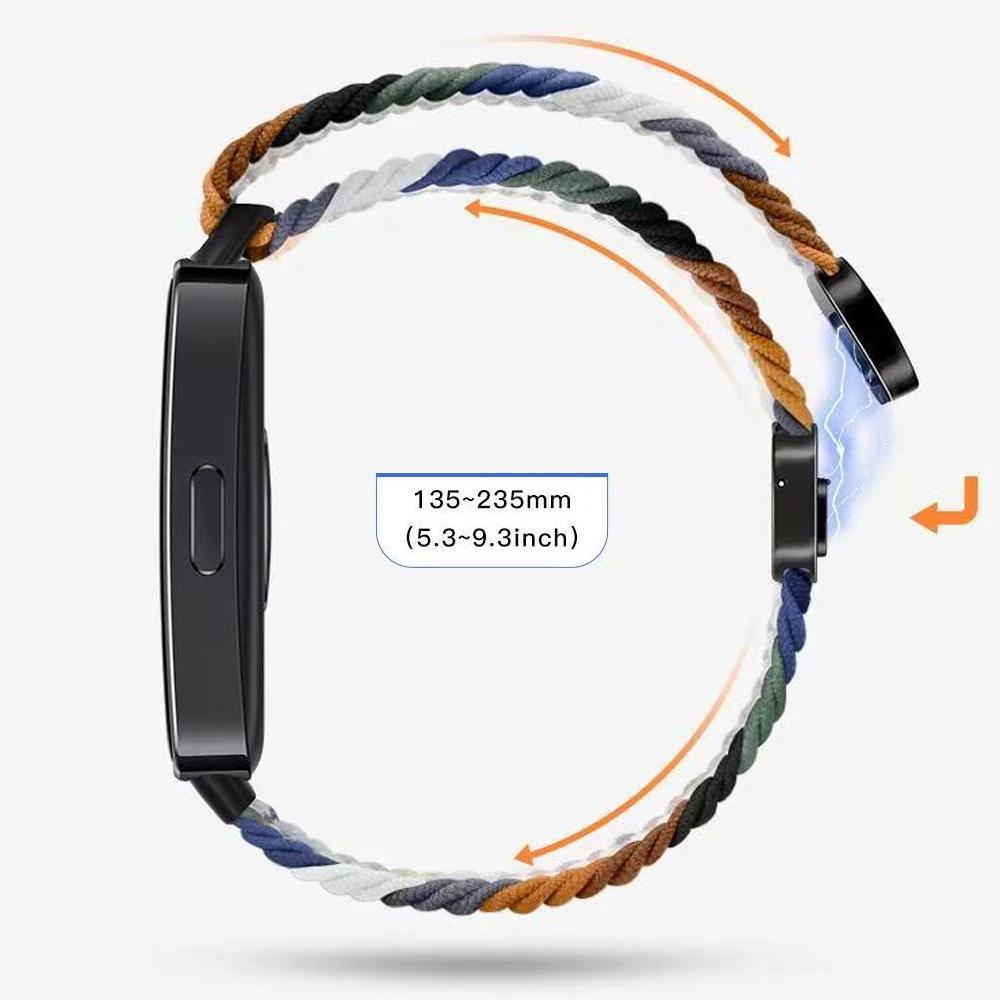 Nylon Strap For Huawei Band 10 9 8 Braided comfortable Magnetic Buckle Adjustable watchband Huanwei Band 10/9/8 Accessories Belt