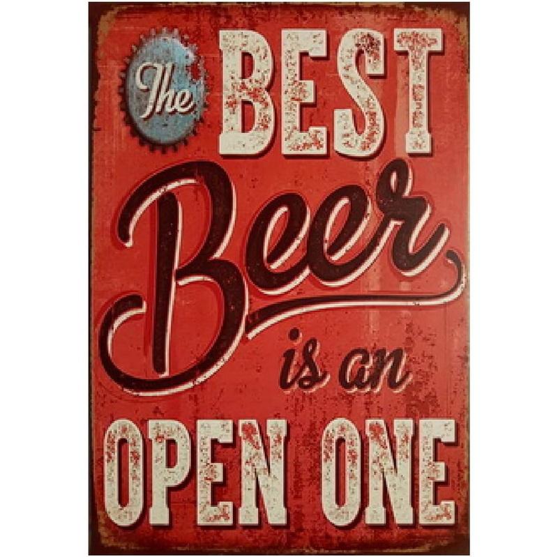 Blechschilder Kaffeebier Tee Wanddekoration Vintage Kunstposter Eisenmalerei für Man Cave Heimcafé Gartenclub B