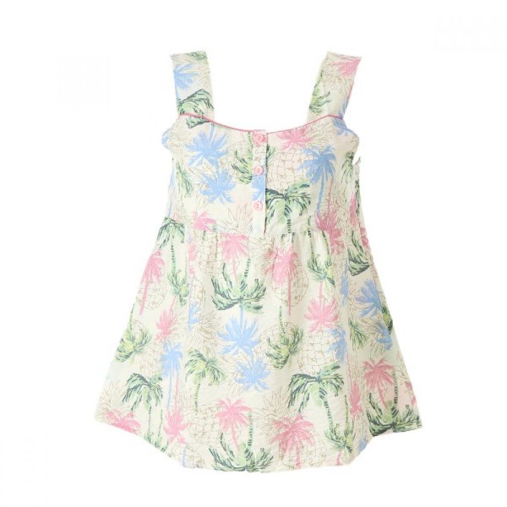 

Venus Cool Palm Tree Print Top[vevs112w] Blue/85