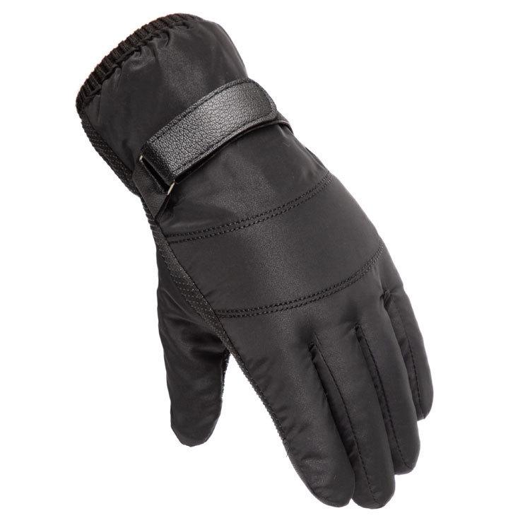 Men's Winter Waterproof Cotton Cycling Gloves: Warm, Velvet-Lined, Cold-Proof, Ideal for Motorcycling, Outdoor Activities, and Skiing.