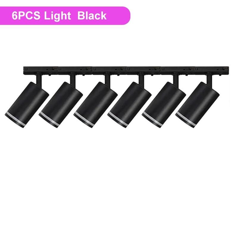 GU10 Track Light Set No Bulb Led Spotlight 110-265V Track Lighting Lamp Clothing Store Shop Kitchen Home Decor Indoor Lighting Fixture