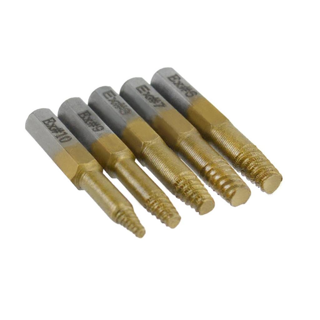 Titanium Screw Extractor Set for Stripped, Broken, Damaged Screws - 22 Pc, Remover Kit with Drill Bits, Extractors