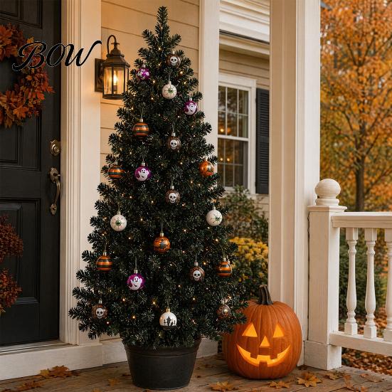 Halloween Themed Decorations 16 Pcs Hanging Ball Decor, 6cm Skull Witch Eye Ornaments Must-have Decor for Ghost Tree, Spooky Window Yard Haunted House