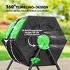 130L Double Chamber Composter - Black