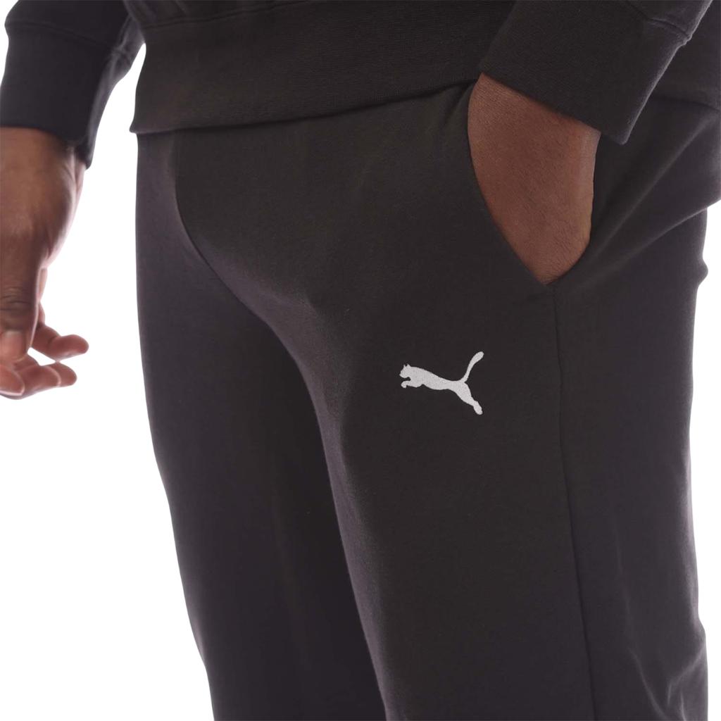 Puma Men's Logo Cuffed Ankle Jogging Bottoms