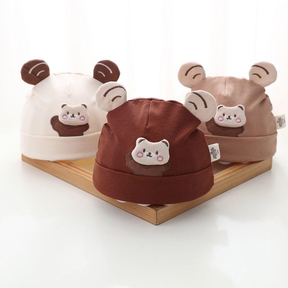 Cute Cartoon Knitted Hat Thickened Pullover Hat New Fontanelle Hat Newborn