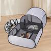 Foldable Cat Tent With Tunnel Breathable Polyester Cat Cage Indoor OutdoorPlaypen For Cats & Small Dogs