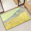 Felpudo de Puerta Alfombra de Piso Decorativa Versátil de Franela Secado Rápido Absorbente Suela Antideslizante Microfibra de Baño Pintura al Óleo Lotus M-Monet