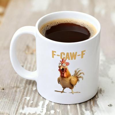 Hühner Tasse 11oz Tierisches Thema Keramik Teetassen Mikrowellen- und Spülmaschinenfest Kaffeetassen Bauernhaus Lustige Hühnerliebhaber Geschenke