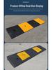 Rubber-Plastic Anti-Slip Speed Bump Curb Ramp Mat for Cars