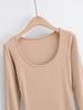 YPFF New Autumn Women's Slim Fit High Slit Long Sleeve Dress - Elegant, Sexy Solid Color Skirt