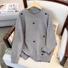 Plus Size Women's Loose Round Neck Pullover Sweater, Bust 150/160 (Size 200/300 Jin)