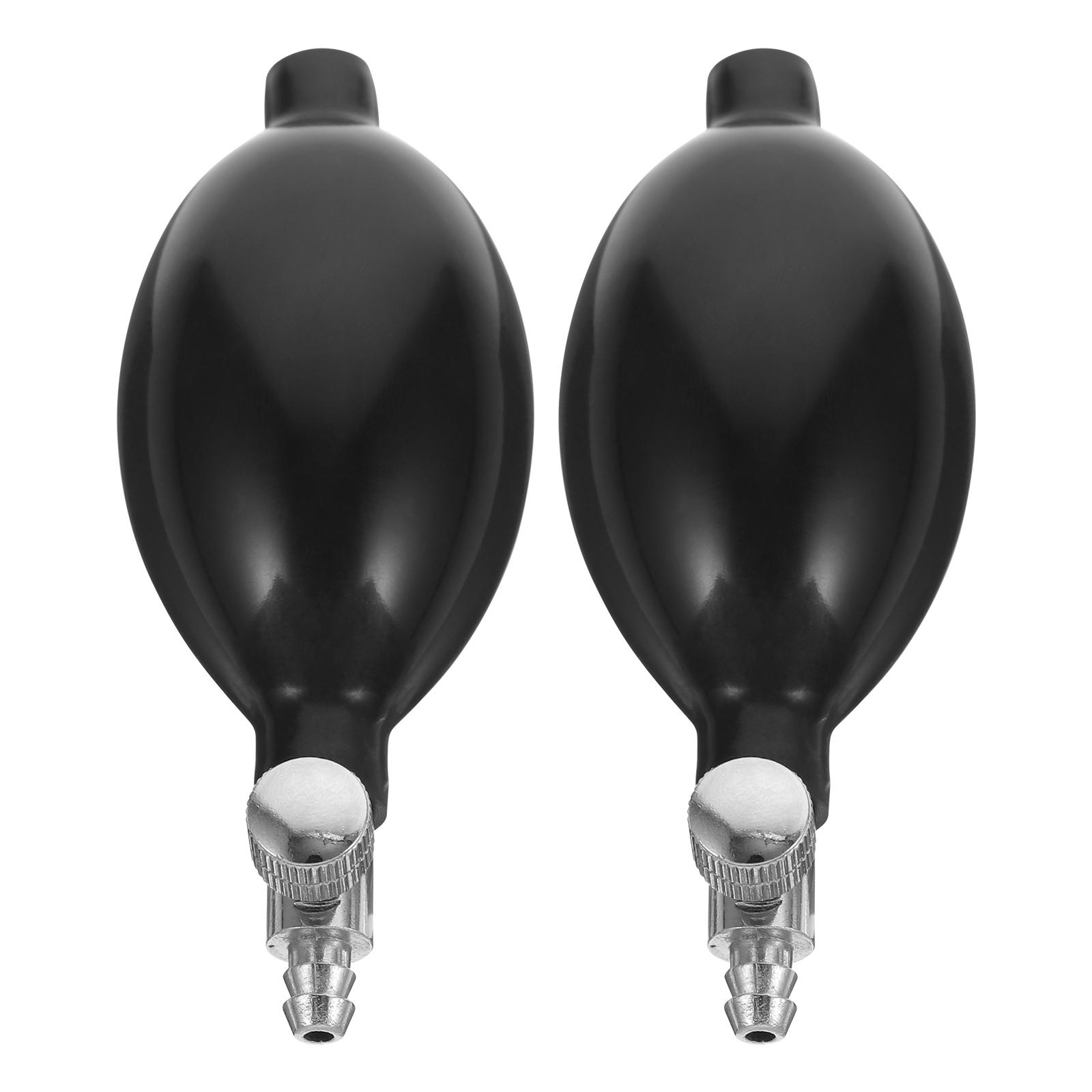 2 Pcs Latex Aluminum Manual Blood Pressure Ball Inflation Bulb Sphygmomanometer Accessory Lightweight Easy Storage
