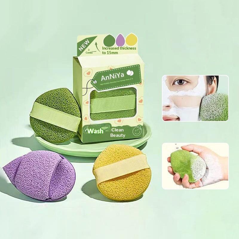 Mud Mask Cleaner Puff Exfoliating Blackhead Removal Face Wash Cleansing Sponge Makeup Remover Foam Sponge Face Clean Pads Tool