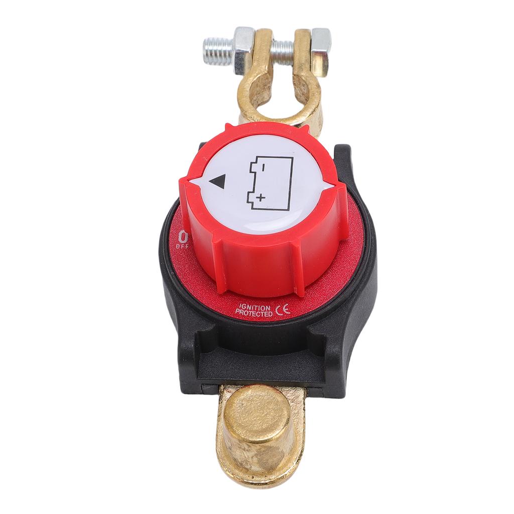 Top Post Battery Disconnect Switch Battery Shut Off Switch for RV Truck Car Yacht Rotatable Adjustment