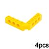 4Pcs MOC Technical Thick Buildings Blocks 5 x 5 Right Angle L-shaped Holes Bricks Bulk GBC Toys For High-Tech Compatible 32555