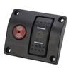3 Way Bilge Pump Switch Panel Man Off Auto Bilge Pump Float Switch with LED Light for Ships and Yachts DC24V