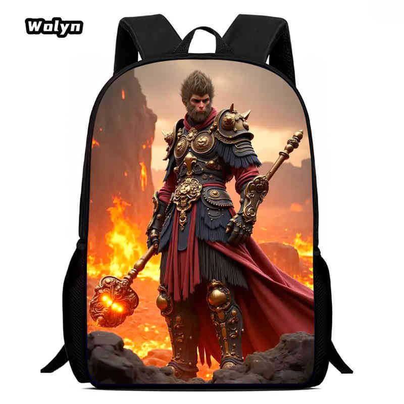 Wukong Black Myth Wukong Gioco Animazione Zaino Zaino Scolastico per Studenti Borsa per Computer