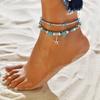 Tree of Life Anklets For Women Turtle Shell Starfish Elephant Ankle Bracelet Multilayer Chain On Leg Foot Boho Summer Jewelry