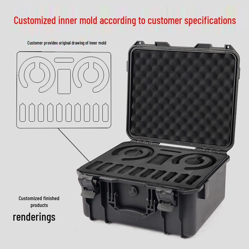Drone & Tool Safety Case: Waterproof, Shockproof, Drop-resistant, Moisture-proof Protective Storage Box.
