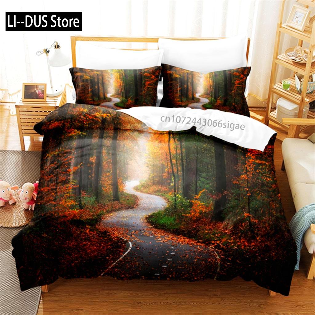 Dense Forest Bedding Set Duvet Cover Set 3d Bedding Digital Printing Queen Size Bedding Set Fashion Design