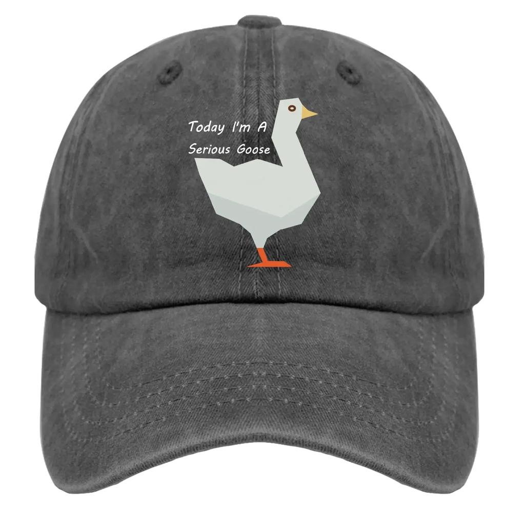 To I'm A Serious Goose Caps Hunting Hat Pigment Black Black Hats for Men Gifts for Him Baseball Caps