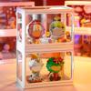 1Pcs Blind Box Storage Display Stand Single Doll Display Cabinet For Pop Mart Storage Box Dustproof Transparent Hand Display Box