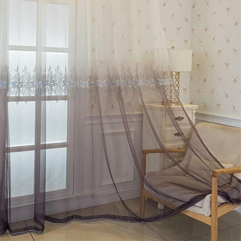 Nieuwe Verduisterende Gordijnen Scandinavisch Eenvoudig Slaapkamer Gast Blauw Verloop Scherm